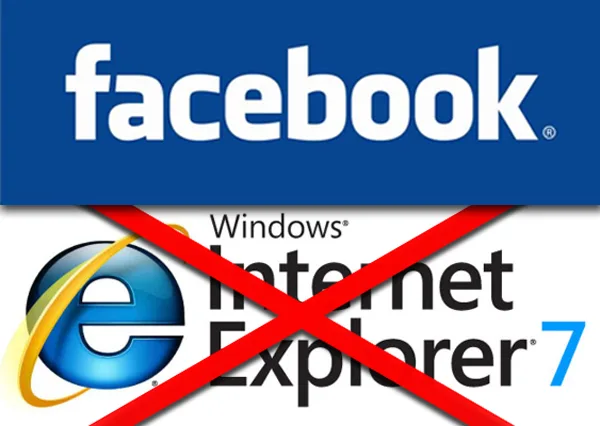 Facebook ne prend pas en charge Internet Explorer 7