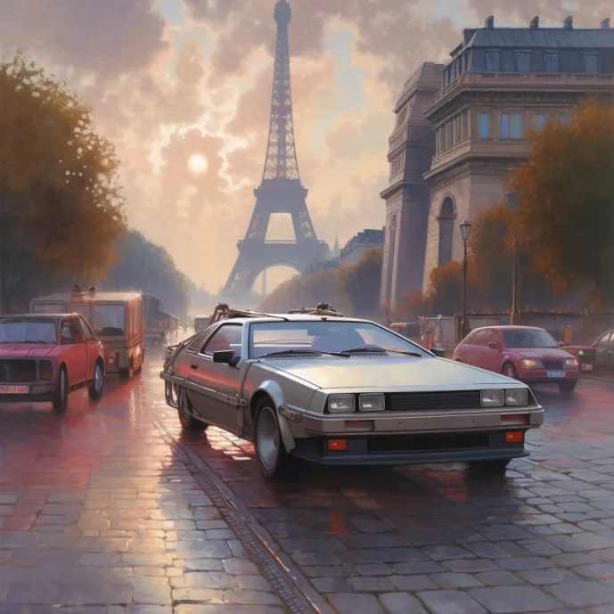 la voiture delorean du film retour vers le futur